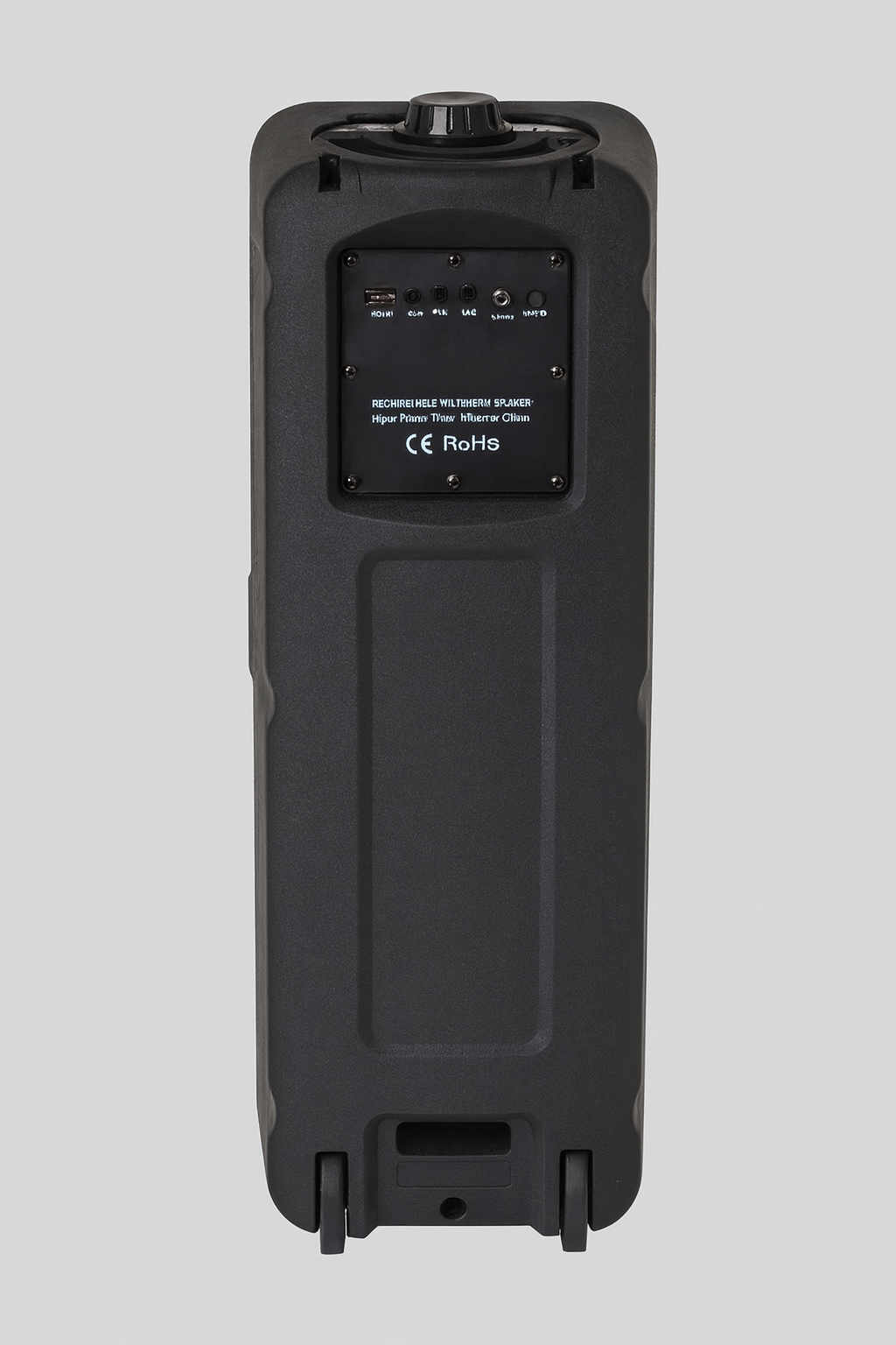 Neovud Boombox 3500 Wireless Mic, RGB Lightning 90 W Bluetooth Party Speaker 28HRS Battery (Black, Stereo Channel)